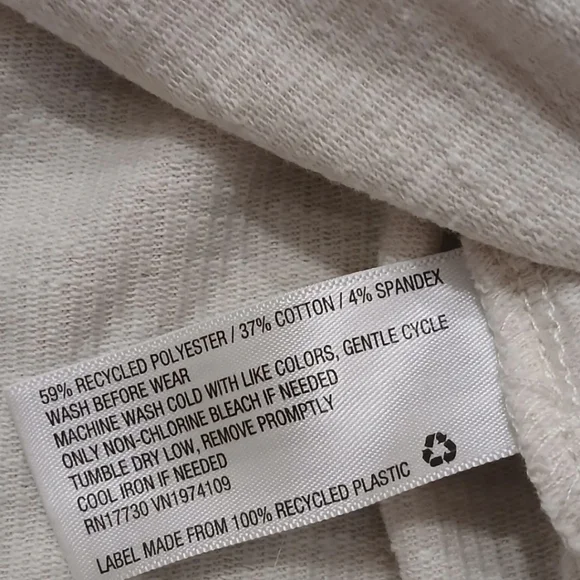 Ribbed Henley Thermal Long Sleeved Top Ivory Size:XS Women's Universal Threads - Picture 7 of 9